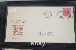 Collection de timbres Us 1925 1939 Collection de 100 + Meilleurs FDCs CV 8000 $ +