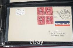 Collection de timbres Us 1925 1939 Collection de 100 + Meilleurs FDCs CV 8000 $ +
