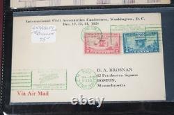 Collection de timbres Us 1925 1939 Collection de 100 + Meilleurs FDCs CV 8000 $ +