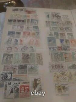 Collection de timbres VINTAGE dans un énorme album Senf Valeur de catalogue énorme! Années 1800 en avant