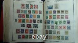 Collection de timbres WW en 2 volumes dans les albums Scott Grand, environ 5 000 timbres