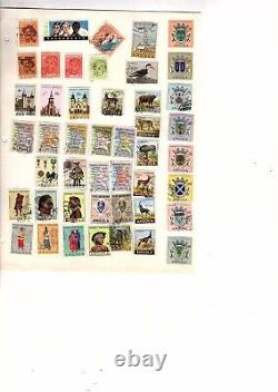 Collection de timbres album du monde entier page utilisée et MH 2000 articles CV 500 orange