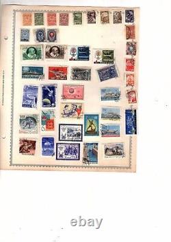 Collection de timbres album du monde entier page utilisée et MH 2000 articles CV 500 orange