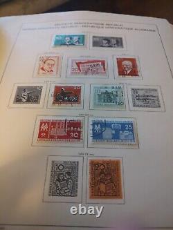 Collection de timbres allemands dans un album Schaubek de 1950, magnifique et de grande valeur. Qualité +.