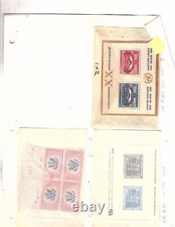 Collection de timbres américains : 108 timbres neufs avec charnière, utilisés sur des pages d'album, valeur catalogue 308,00 dollars, mb23.