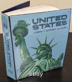 Collection de timbres américains 1800-1980 dans un album Liberty chargé de timbres neufs et utilisés de grande valeur