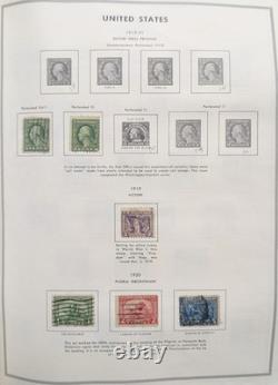 Collection de timbres américains 1800-1980 dans un album Liberty chargé de timbres neufs et utilisés de grande valeur