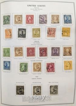 Collection de timbres américains 1800-1980 dans un album Liberty chargé de timbres neufs et utilisés de grande valeur