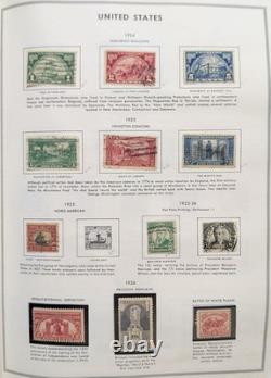 Collection de timbres américains 1800-1980 dans un album Liberty chargé de timbres neufs et utilisés de grande valeur