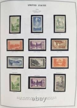 Collection de timbres américains 1800-1980 dans un album Liberty chargé de timbres neufs et utilisés de grande valeur