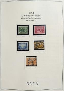 Collection de timbres américains 1893-1980 Neufs et utilisés Columbian Trans-Miss dans un album Heritage