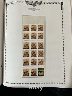 Collection de timbres américains 1991-1997 dans un album
