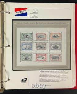 Collection de timbres américains 3 albums du Club des timbres commémoratifs MNH 1987-2001 ZAYIX