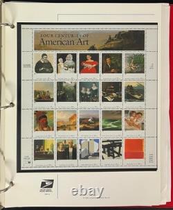 Collection de timbres américains 3 albums du Club des timbres commémoratifs MNH 1987-2001 ZAYIX