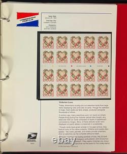 Collection de timbres américains 3 albums du Club des timbres commémoratifs MNH 1987-2001 ZAYIX