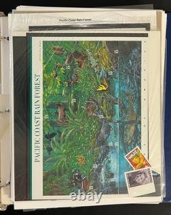 Collection de timbres américains 3 albums du Club des timbres commémoratifs MNH 1987-2001 ZAYIX