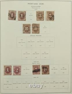 Collection de timbres américains Album Scott Neuf et Utilisé Arrière du Livre Officiels Revenus