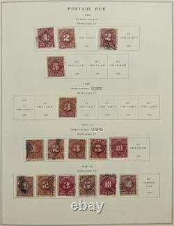 Collection de timbres américains Album Scott Neuf et Utilisé Arrière du Livre Officiels Revenus