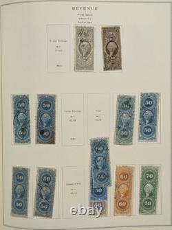 Collection de timbres américains Album Scott Neuf et Utilisé Arrière du Livre Officiels Revenus