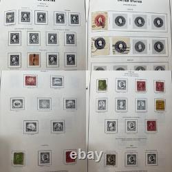 Collection de timbres américains, album de timbres du Congrès, lot énorme de timbres neufs et oblitérés 1900-1980