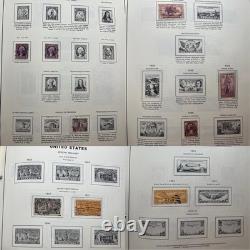 Collection de timbres américains, album de timbres du Congrès, lot énorme de timbres neufs et oblitérés 1900-1980