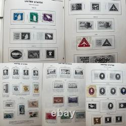 Collection de timbres américains, album de timbres du Congrès, lot énorme de timbres neufs et oblitérés 1900-1980