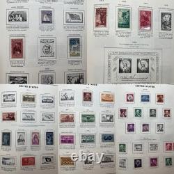 Collection de timbres américains, album de timbres du Congrès, lot énorme de timbres neufs et oblitérés 1900-1980