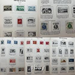 Collection de timbres américains, album de timbres du Congrès, lot énorme de timbres neufs et oblitérés 1900-1980