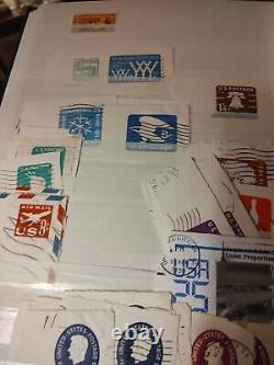 Collection de timbres américains dans un superbe classeur de stockage sécurisé. Une grande valeur.