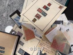 Collection de timbres américains et lot en boîte