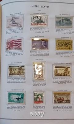 Collection de timbres américains vintage grande, bien entretenue et stockée. Lire la description.
