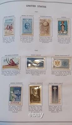 Collection de timbres américains vintage grande, bien entretenue et stockée. Lire la description.