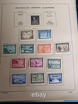 Collection de timbres anciens intéressants d'Allemagne dans un album Schaubek antique
