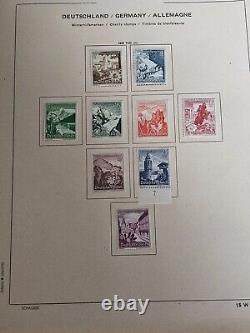 Collection de timbres anciens intéressants d'Allemagne dans un album Schaubek antique