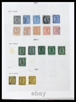 Collection de timbres annulés Lot 38252 Finlande 1856-1956 dans un album