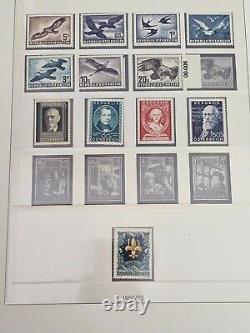 Collection de timbres autrichiens neufs de la Monnaie 1945-71 dans un album Lighthouse