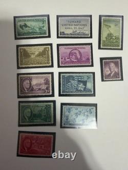 Collection de timbres avec de nombreux articles (voir la description pour plus de détails)
