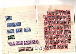 Collection de timbres boîte d'héritage 1000 timbres du monde entier sur des pages d'albums de couvertures