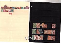 Collection de timbres boîte d'héritage 1000 timbres du monde entier sur des pages d'albums de couvertures