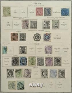 Collection de timbres classiques antiques 2 albums numéros des années 1800 valeur catalogique énorme