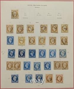 Collection de timbres classiques de France dans un album spécialisé de 67 pages, énorme valeur de catalogue Collection de timbres classiques de France dans un album spécialisé de 67 pages, énorme valeur de catalogue