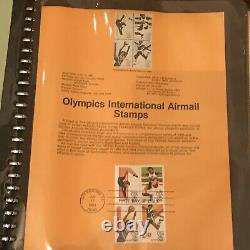 Collection de timbres commémoratifs AMÉRICAINS 1983-91 - 368 Premiers Jours d'Émission - 9 Albums
