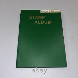 Collection de timbres d’Allemagne et d’Angleterre dans un album