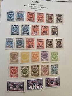 Collection de timbres d'Allemagne et de colonies dans l'album spécialisé Scott MH & utilisé