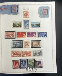 Collection de timbres d’Australie et de Nouvelle-Zélande, album spécialisé Minkus, d’occasion ZAYIX
