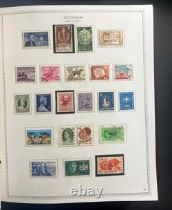 Collection de timbres d’Australie et de Nouvelle-Zélande, album spécialisé Minkus, d’occasion ZAYIX