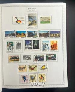 Collection de timbres d’Australie et de Nouvelle-Zélande, album spécialisé Minkus, d’occasion ZAYIX