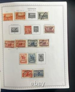Collection de timbres d’Australie et de Nouvelle-Zélande, album spécialisé Minkus, d’occasion ZAYIX