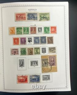 Collection de timbres d’Australie et de Nouvelle-Zélande, album spécialisé Minkus, d’occasion ZAYIX
