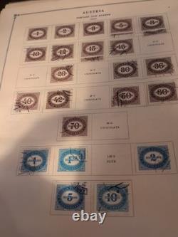Collection de timbres d’Autriche des années 1900. Regardez seulement une partie de ce qui est inclus. Beaucoup